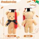 Sotiff 24 Pcs Mini Graduation Bear Plush Gift Stuffed Animal with Cap Gift for Her, for Him, Class of 2026 Graduation Present for College High School for DIY Keychain Xmas Decorations(Bright Colors)