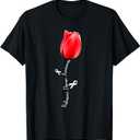 Parkinson Disease Awareness Tulip April Month T-Shirt, Small