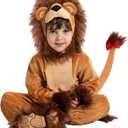 Spooktacular Creations Halloween Baby Realistic Brown Lion Costume with Booties for Infants, Toddler Halloween Dress Up, Animal Themed Party (18-24 months)