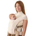 Ergobaby Embrace Newborn Baby Carrier for Infants 0-12 Months (7-25 lbs) - Ergonomic 2-Position Infant Carrier with Head and Neck Support, Hip-Healthy Positioning, Cream