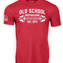 Old School Body Building Red Shirt, 3XL