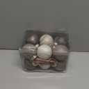 12 Pcs Satin Christmas Balls, Silk Christmas Tree Hanging Ornaments, Luxury Home Decorations for Xmas Tree Wreath Garland Holiday Wedding Party Decoration (Champagne)