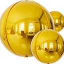 Gold Foil Balloons, 14 Pcs Gold Mylar Balloons for New Year Decorations, 22/18/10 Inch Large Foil Balloon for Birthday, Engagement, Happy New Years Party 2026