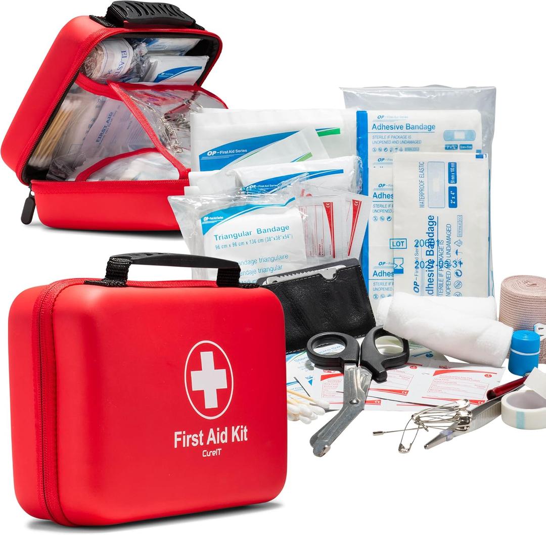 First Aid Kit 230 piece, Waterproof, for Indoor and Outdoor Ideal For Home, Car, Hiking and Boating
