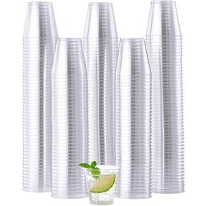 JOLLY CHEF 500 Plastic Shot Glasses,1.5 oz Disposable Cups 1.5 Ounce Plastic Shot Cups, Ideal for Whiskey, Tasting, Food Samples