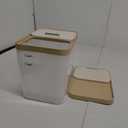 2 Pack Airtight Dog Food Storage Container, Up to 10 Lbs, Pet Cat Food Container Clear Storage Bin with Measuring and 2 Scoops for Dog Cat Bird and Other Pet