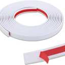 2 x 10 ft Primed Peel-and-Stick Tile Edge Molding Trim, Flexible Edging Moulding for Kitchen Backsplash, Mirror Frames & Wall Borders