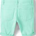 The Children's Place Girls' Solid Skimmer Shorts (8, Mellow Aqua)
