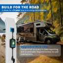 Portable RV Surge Protector 50 Amp - Smart RV Energy Monitor - Bluetooth Surge Protector with Auto Power Off 10000 Joule Portable RV Adapter Circuit Analyzer Portable Surge UL ListedFault Detection
