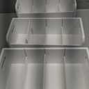 Wisuce Tea Holder for Tea Bags Organizer - White Bamboo Tea Organizer for Tea Bags 3-Tier Stackable Wall Mount Large Capacity Tea Storage Box to Pantry Countertop Kitchen Office