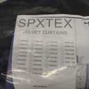SPXTEX Black Velvet Curtains - Grommet Top, 84 Inch Long, Thermal Insulated, Light Filtering, Set of 2 Panels