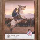 Rustic Barnwood Picture Frames 16x20 - Natural Reclaimed Wood Wall Hanging - Handcrafted Vintage Distressed, 1 3/4" Frame Width (Brown)