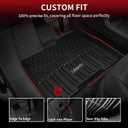 LASFIT Floor Mats for Toyota Sienna 7 seats 2021-2026 (Only for 7 Seat & Not Fit 2025 2026 Platinum Edition) All Weather TPE Custom Fit Floor Liner for Toyota 7 passenger Front and Rear Car Mat, Black