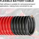 DLronwey 4 Gauge Wire,(10ft Each - Red/Black) 4 AWG Battery Cable, Copper Clad Aluminum CCA Welding Cable for Car Audio,Battery Systems,RVs,Solar Systems,Amp Wiring Kit