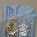 10x10ft Baby Blue Tulle Backdrop Curtain with Lights String Sheer Drapes for Baby Shower Decorations for Boy, Bridal Shower, Photo Booth, Birthday Party Decor(2 Panels)