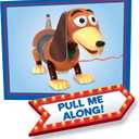 Disney and Pixar Toy Story Slinky Dog Pull Toy, Walking Spring Dog Toy with Leash, Classic Stretch Toy for Toddlers, Preschool Kids Toys Ages 18 Months and Up, Basket Stuffers by Just Play