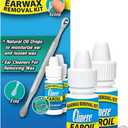 Clinere Ear Oil Conditioner & Ear Cleaners Cleaning Care Kit, 12 Count Sticks & 2 x .5 Fl Oz Ear Oil, Safely and Gently Cleans Ear Canal at Home, Ear Wax Cleaner Tool, Itch Relief, Ear Wax Buildup