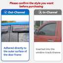 Window Visors Smoke Rain Guards for 2006-2018 Mercedes-Benz Sprinter MB27