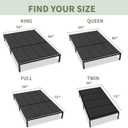 Upgraded S-Curved Rib Bunkie Board Twin Size 38'' x 75' 10mm Heavy Duty Under Mattress Bed Support Slats - Breathable, Noise Minimizing, Moisture Resistant Bunkieboards