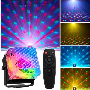 Sound Activated Party Lights Disco LED Light with Remote Control LED Strobe Mood Lighting for Home Room Dance Parties Christmas Halloween Birthday