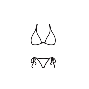 Women Sexy 2 Piece Bikini Set String Tie Side Cheeky Swimsuit Bathing Suit Small