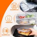 36 Piece Airtight Food Storage Containers,BPA-Free Plastic Jars with Lids, Stackable & Leakproof for Kitchen Pantry Fridg, Perfect for Snacks Cereal Flour Meal Prep (6 Size, 36 pcs)