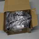 Peacoblue Metal Bookends for Shelves, Modern Decorative Heavy Duty Study Book Ends Stoppers for Office, Desk, Shelf, Room 5.3"x4.3"x7.1" Cast Iron Simple Tall Bookends 1 Pair (Letter A with Flower)