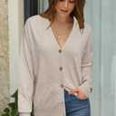 Arach&Cloz Womens Wool Blend Lightweight Spring Business Casual Cardigan Sweaters (XL)