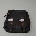 mygreen Canvas Cross Body Messenger Bag Shoulder Sling Backpack Travel Rucksack (Large, Black)