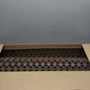 DEXI Front Door Mat Outside Entrance Rubber 32x48, Welcome Floor Doormat Heavy Duty Non Slip, Dirt Trapper Waterproof Exterior Entry Mats All Weather for Patio Entryway Drainage, Brown
