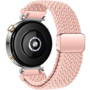 18mm Braided Bands for Garmin Venu 3S 2S/Venu 4 41mm/Vivoactive 4S/Vivomove 3S/Forerunner 265S/255S Band Women,18mm Quick Release Magnetic/Parachute Buckle Woven Fabric Nylon Sport Watch Strap