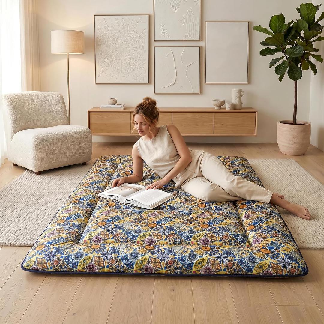 Zelladorra Japanese Floor Mattress, Futon Mattress, Twin