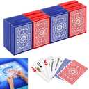 Outus 12 Decks Waterproof Playing Cards Plastic Poker Game Jumbo Index Large Size Waterproof Washable for Texas Holdem Poker Family Game Birthday Party for Beach Pool Camping
