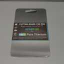 Titanium Cutting Board, 100% Pure Titanium Cutting Boards for Kitchen, Double Sided Non Toxic Cutting Board, Hygiene Durable Dishwasher Safe 10.56.3 (Silver)