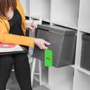 100 Pieces 3x6 inch Large Plastic Shipping Tags with String Heavy Duty Waterproof Hang Tags with String Attached Writable Wire Tags Labels for Luggage Garage Inventory Car Parts (Orange)