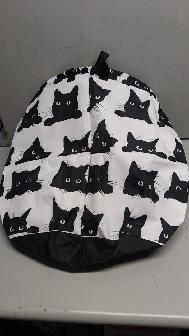 Cute Black Cat Laundry Basket, Laundry Hamper Collapsible Oxford Cloth with Handle Clothes Toy Storage Bin for Bathroom Laundry Room Bedroom