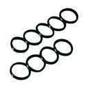 Gimme Beauty Medium Hold Hair Bands - Seamless Nylon & Spandex Ties for All Hair Types - Damage-Free, Comfort Fit Ponytail Holders - No-Crease Elastic Bands for Daily Use - Black Onyx, 1 Pack