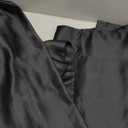 Black Cafe Blackout Curtains 36 Inch Length 2 Panels Set, Soft Solid Thermal Insulated Room Darkening Small Window Curtains for Kitchen Bathroom Basement, Black, Each, 40×29In