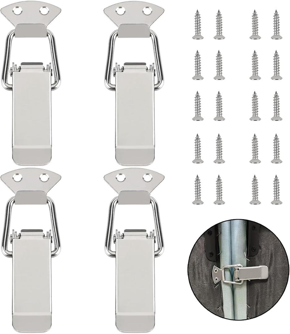 4 Pcs Sectional Couch Connectors, Metal Couch Connectors to Make Sectional Stay, Couch Clips for Sectionals Hold in Place, Furniture Connectors