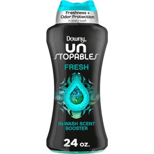 Downy Unstopables In Wash Scent Booster Beads, Fresh Scent, 24 oz, Laundry Beads for Odor Protection (Packaging May Vary)
