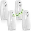Maxcheck 4 Pcs Automatic Air Freshener Spray Dispenser Wall Mounted Automatic Spray Dispenser Air Freshener for Bathroom Battery Operated Free Standing for Commercial Place and Room(White)