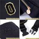 Uygafly Personalized Belt Bag for Women Girls - Fashion Mini Waist Packs with Adjustable Strap - Trendy Travel Fanny Pack Crossbody Bags with Initial Letter - Teen Gifts | Black,Black O