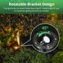 GKOLED 1-Pack Outdoor Brass Well Lights, Low Voltage LED In Ground Light
Landscape Lighting, IP67 Waterproof Up Light for Garden Trees Bushes, 12V 5W 2700K, with MR16 Bulb and Swivel Base, Open Top