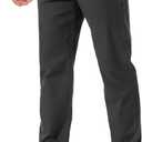 JMIERR Men's Casual Pants Cotton Twill Drawstring Elastic Waist Chino Pants with Pockets (XX-Large)