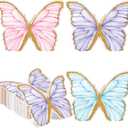 MotiMind 120 Pcs Butterfly Paper Napkins Bulk Disposable Cocktail Paper Napkins Dinner Table Disposable Guest Napkin for Butterfly Party, Baby Shower Wedding Birthday Party Supplies
