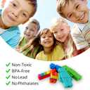 Sensory Chew Pencil Toppers for Autistic Kids, Teens, Adults, 6-Packs Food-Grade Silicone Sensory Chewable Pencil Covers for Autism, ADHD, SPD, Anxiety, Oral Motor Therapy, Mixed Types