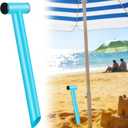 Stainless Steel Sand Digger Tool,T Bar Sand Gopher Tool Beach Umbrella Hole Maker for 15 Holes Heavy Duty Auger Alternative Necessary Beach Accessories