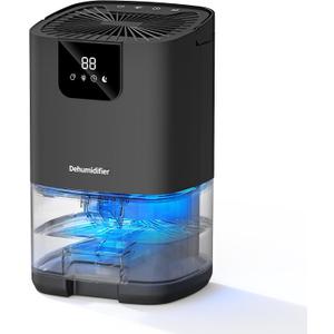 Dehumidifier,35OZ（350sq ft）Small Dehumidifier for Home, Screen Display Quiet with Auto Shut Off,Dehumidifiers for Bedroom,Bathroom,Closet,RV
