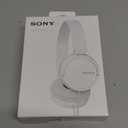 Sony ZX Series Wired On-Ear Headphones, White MDR-ZX110