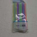 Jacent Jumbo Smoothie Straws: 36 Count per Pack, Disposable Big Plastic Drinking Straws for Milkshakes, Drinks, Smoothies